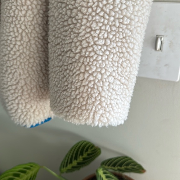 Patagonia Boys Metro X Jacket Natural/Smolder Blue M Sz 10 like New - Picture 7 of 9